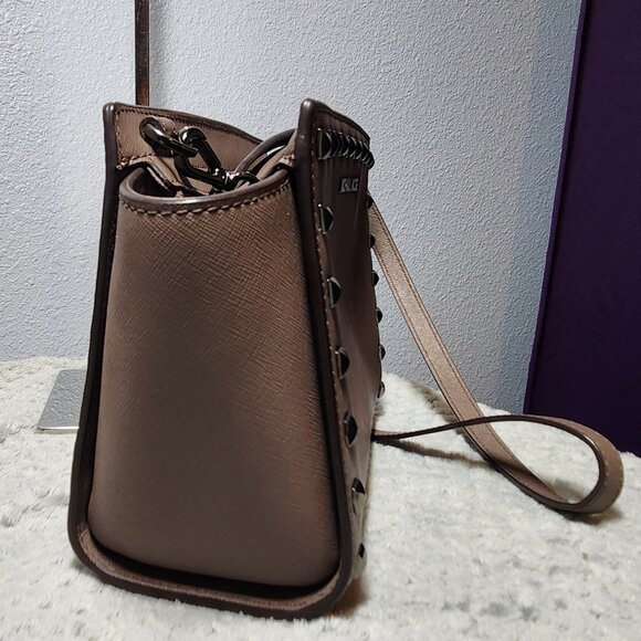 Authentic - Michael Kors Selma Studded Crossbody Saffiano Leather- PRICE IS FIRM - Picture 5 of 15